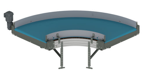 Bandförderer - TS 1600-140 - Transnorm System GmbH - gebogen / Transport / für Gepäck