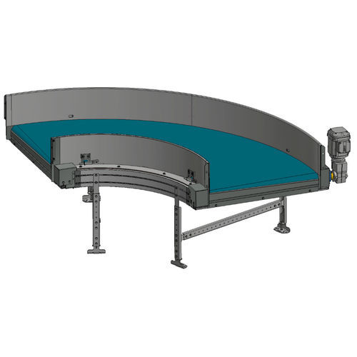 Bandförderer - TS 1600-105 - Transnorm System GmbH - gebogen / Transport / für Gepäck