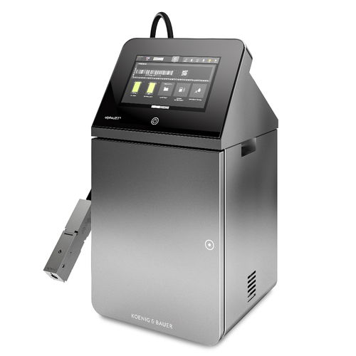 Continuous-Inkjet-Drucker - alphaJET5 X - Koenig & Bauer Coding GmbH - bodenstehend / Farb / Industrie
