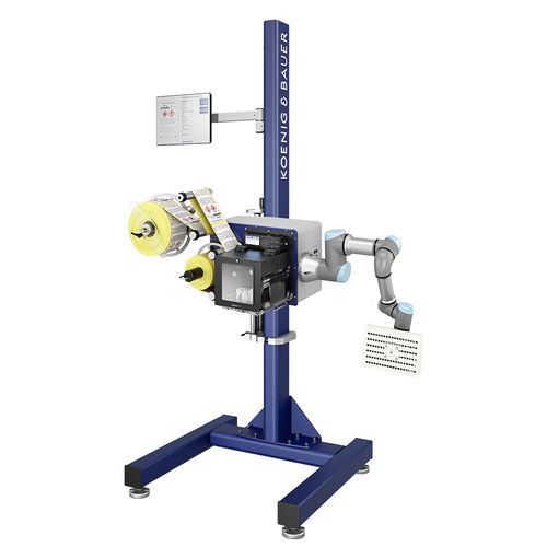 Drucker mit Etikettenaufbringer - 4PL - Koenig & Bauer Coding GmbH