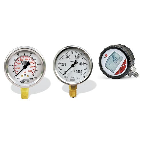 Manometer mit Zifferblatt-Anzeige - WW-MN - Werner Weitner GmbH - Gewinde / Rohrfeder / Hochdruck