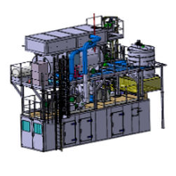 Kontinuierlicher Ofen - ELMETHERM - Tunnel / Polymerisation / Gas