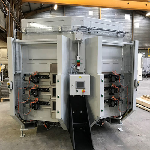 Polymerisationsofen - ELMETHERM - Dreh / mit Verteilerband / Thermo