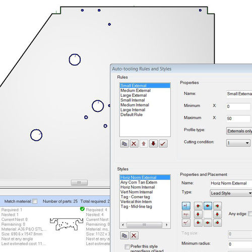Programmiersoftware - Radprofile - RADAN - Kontroll / Schachtel / für CNC-Maschine