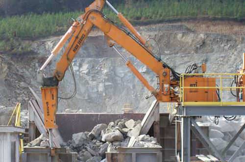 Felsbrecher auf Ausleger - max. 9 679 kg | MRHT series - Breaker Technology, LTD.
