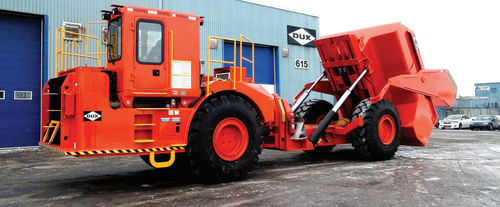 Knickgelenkter Muldenkipper - TD-50 - DUX MACHINERY CORPORATION - elektrisch / für Untertagebau / teleskopisch