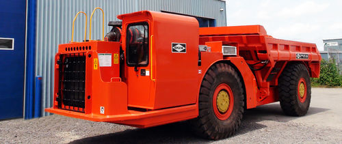 Knickgelenkter Muldenkipper - ET-24 - DUX MACHINERY CORPORATION - elektrisch / für Untertagebau / teleskopisch