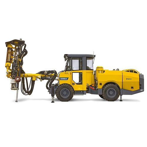 Bohrgerät für Tiefbohrung - Simba S7 - Epiroc - auf Reifen / Imlochhammer / hydraulisch