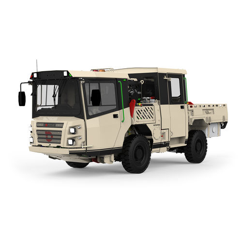 Fahrzeug für den Materialtransport - VARIOMEC XS 035 CREW - Normet - für Untergrund / elektrisch
