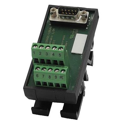 Hutschienen-Datentransfermodul - USV-S-15-S - KALEJA GmbH - mit Schraubanschluss / für Flachbandkabel