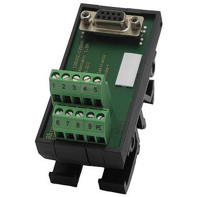 Hutschienen-Datentransfermodul - USV-S-15-B - KALEJA GmbH - mit Schraubanschluss / für Flachbandkabel