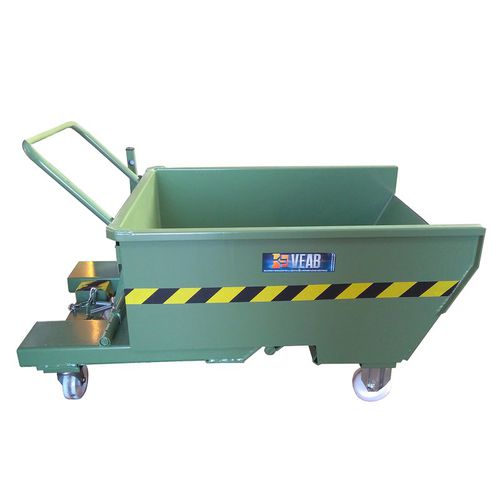 Kippbehälter für Müll -  BS125 - VEAB - Edelstahl / Stahl / für Gabelstapler