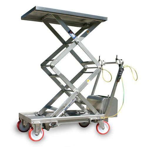 Doppelscheren-Hubtisch - BS130 CP2 - VEAB - manuell / pneumatisch / mobil