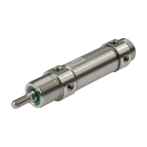 Pneumatikzylinder - RNDC  - METAL WORK - mit Querverstrebung / doppeltwirkend / einfachwirkend