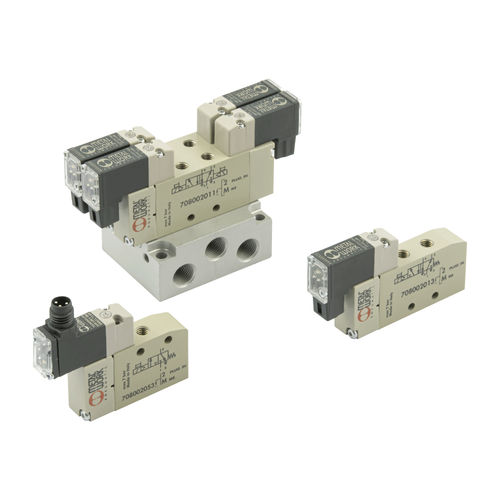 Pneumatik-Wegeventil / Schieber - miniMACH  - METAL WORK - pneumatisch gesteuert / magnetbetrieben / 3/2-Wege