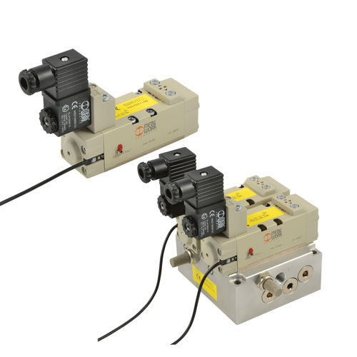 Pneumatik-Wegeventil / Schieber - SAFE AIR  - METAL WORK - pneumatisch gesteuert / mit elektrischer Bedienung / 5/2-Wege