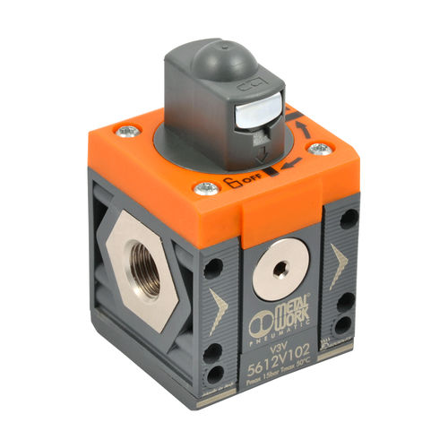 Handventil - V3V SY series - METAL WORK - elektropneumatisch / pneumatisch gesteuert / Absperr