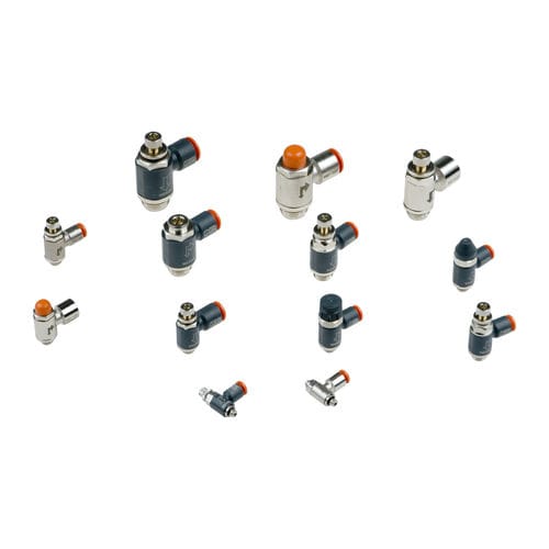 Pneumatischer Durchflussregler - MRF series - METAL WORK - für Druckluft / kompakt / Miniatur