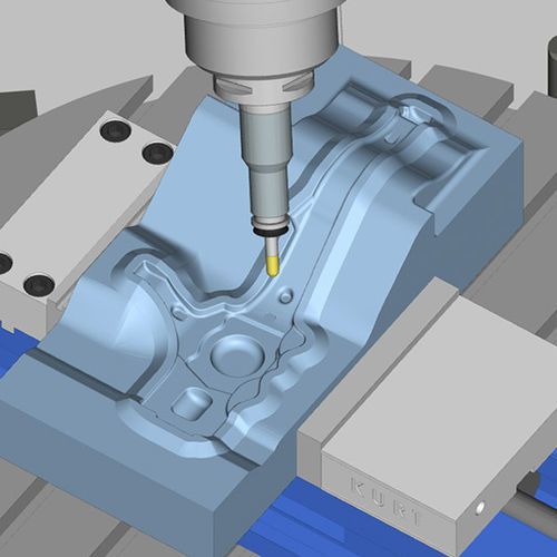 Programmiersoftware - SolidMill FreeForm™ - ESPRIT by DP Technology - Konfiguration / CAM / zur 3-achsigen Bearbeitung