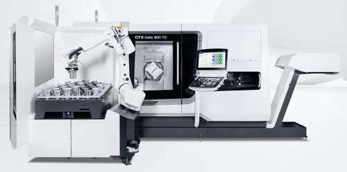 Roboterzelle für Materialumschlag - Robo2Go  - DMG MORI - Für Dreh-Schleifzentrum