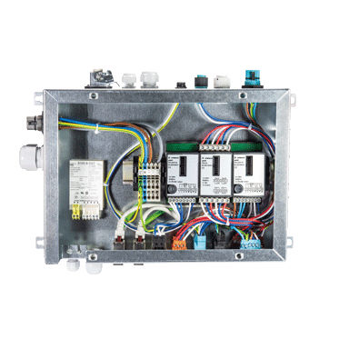 Voll ausgestattetes Elektrogehäuse - GESIS® RAN - WIELAND ELECTRIC - wandmontiert / Kunststoff / für Verteiler