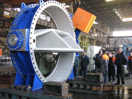Absperrklappe - VAPTECH LTD - hydraulisch / für Wasser / für Rohre