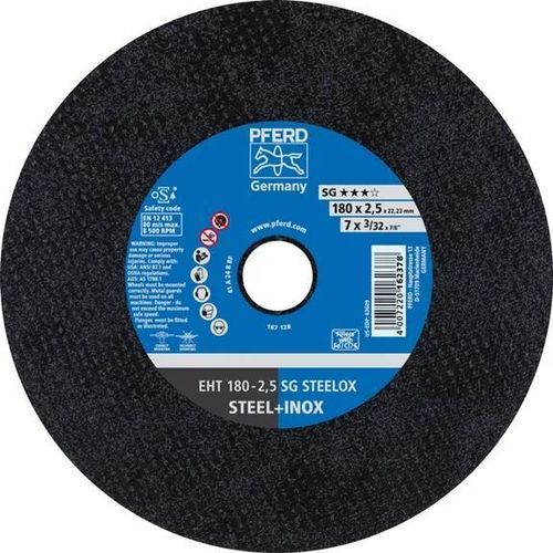 Trennscheibe für Stahl - EHT 180-2,5 SG STEELOX - PFERD - für Edelstahl / Aluminiumoxid / dünn