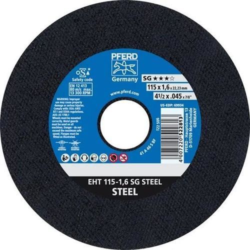 Metall-Trennscheibe - EHT 115-1,6 SG - PFERD - für Stahl / dünn
