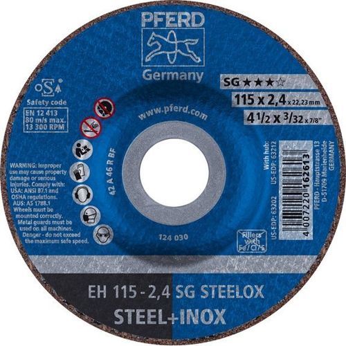 Trennscheibe für Edelstahl - EH 115-2,4 SG - PFERD - dünn / für Winkelschleifer