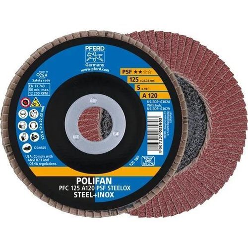 Lamellenscheibe zur Endbearbeitung - PFC 125 A 120 PSF - PFERD - Aluminiumoxid