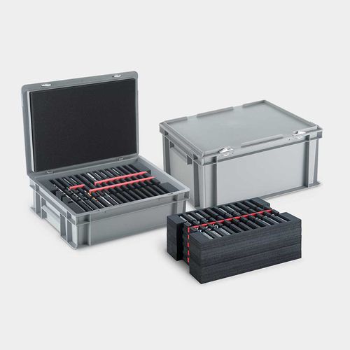 Kunststoffbehälter - LogisticSystem - rose plastic - Transport / stapelbar mit Deckel