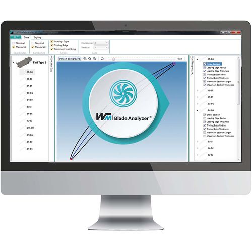 Analysesoftware - WM | Blade Analyzer - WENZEL Group - Mess / Entwicklung / Prozess
