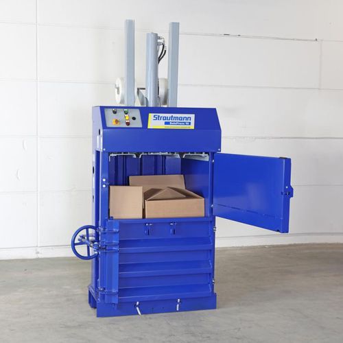 Ballenpresse für Karton - BalePress 10 - Strautmann Umwelttechnik - für Müll / vertikal / mit Frontöffnung