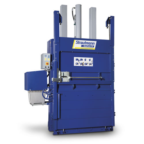 Ballenpresse für Karton - BalePress 28 - Strautmann Umwelttechnik - für Folien / vertikal / mit Frontöffnung