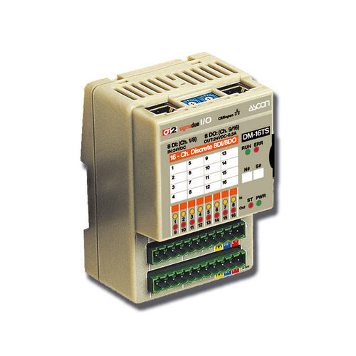 Digitales E/A-Modul - DM-16TS - ASCON TECNOLOGIC - CANopen / 16 E/A / 8 A