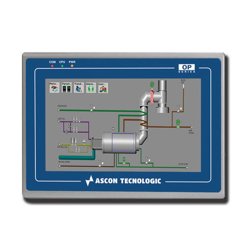 Bedienterminal mit Touchscreen - OPMT 8071IE - ASCON TECNOLOGIC - einbaufähig / 800 x 480 / TFT LCD