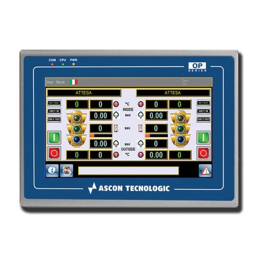Bedienterminal mit Touchscreen - OPMT 8090XE - ASCON TECNOLOGIC - einbaufähig / 1024 x 768 / TFT LCD