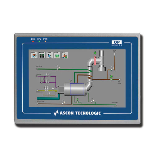 Bedienterminal mit resisitivem Touchscreen - OPMT 8072IP - ASCON TECNOLOGIC - einbaufähig / 800 x 480 / Dual-Core