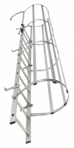 Aluminiumleiter - 6047112  - Hailo Professional - einfach / mit Rückenschutz / für Bedachungen