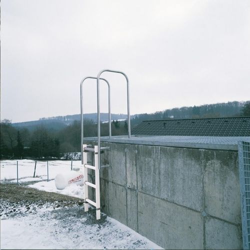 Edelstahlleiter - 9698021  - Hailo Professional - einfach / Plattform / für Bedachungen