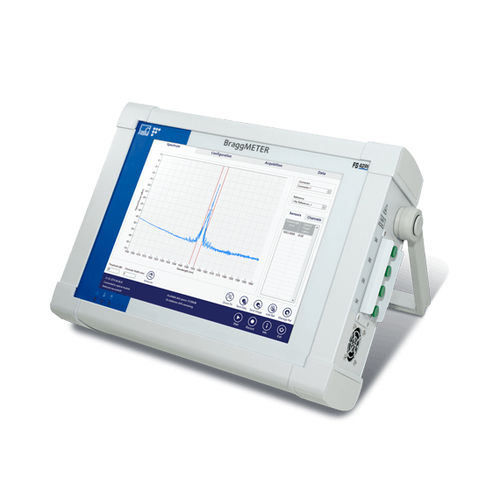 Optischer Sensor-Interrogator / mit Touchscreen - BraggMETER - HBM Test and Measurement - Feld / für Labor / tragbar