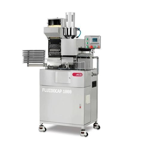 Halbautomatische Füllmaschine - FLUIDOCAP 1000 - ACG Worldwide - Flaschen / für viskose Flüssigkeiten / für Flüssigkeiten
