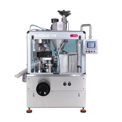 Vollautomatische Füllmaschine - FLUIDOCAP F70 - ACG Worldwide - Gehäuse / für Flüssigkeiten / Kapsel