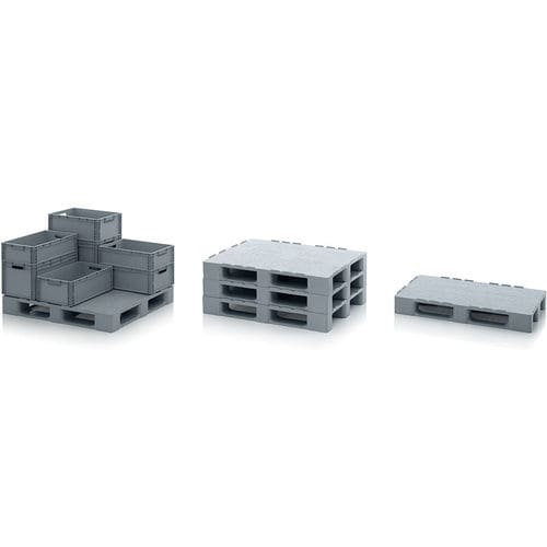 Palette für Reinraum - H 12 series - AUER Packaging GmbH - HDPE / Euro / Transport
