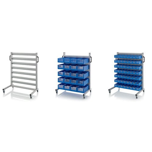 Lagerungswagen - SR.L series - AUER Packaging GmbH - Aluminium / Fachböden / für Behälter