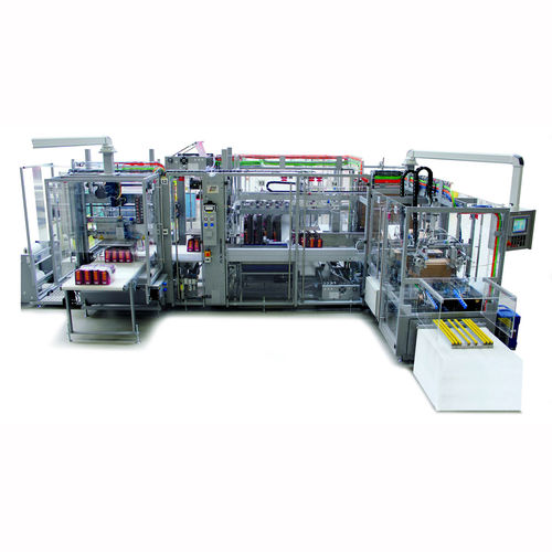 Kartonierer für Schrumpffolienverpackung / zur Rundumetikettierung - Combimatic/SBP - B&B - MAF GmbH & Co. KG - automatisch