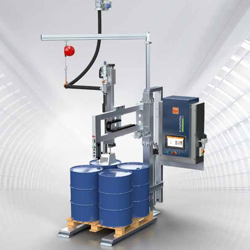 Füllmaschine für Fässer auf Paletten - ELEMENTRA® 16 - Feige Filling - halbautomatisch / IBC / für Flüssigkeiten