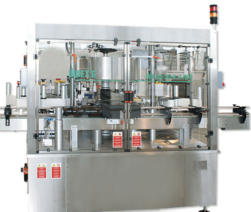 Automatische Etikettiermaschine - IND-Lab series - INDEX-6 - für Flaschen / für selbstklebende Etiketten / Inline