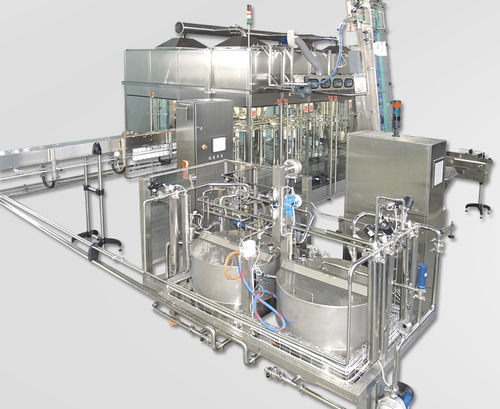 Automatische Füllmaschine - AssetClean™ 49 synchrobloc series - INDEX-6 - für Glasflaschen / für Flüssigkeiten / für Milchprodukte