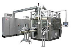 Servogesteuerte Siebdruckmaschine - max. 80 p/min | RS 3480 - Isimat - 3-Farben / für Glasflaschen / für Kunststoffflaschen